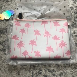Tropical Stoney Clover Flat Pouches - Pink